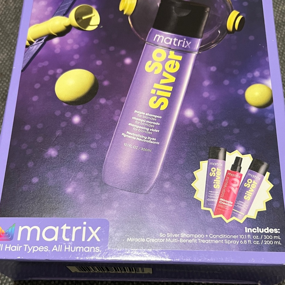 Matix So Silver Purple Shampoo for BLONDES & Grey hair toning